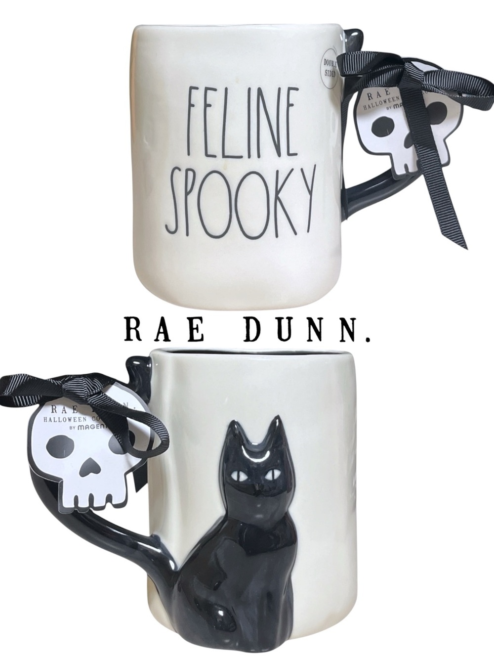 Rae Dunn Feline Spooky Ceramic Mug